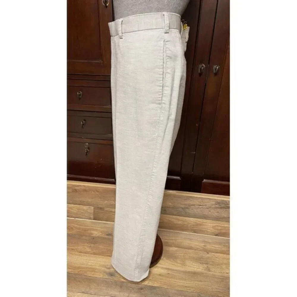 Peter Millar Pants Mens 35x30 Light Gray Corduroy Chino Casual Workwear Straight